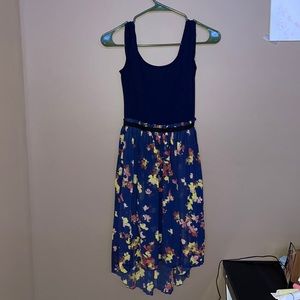 Blue flower dress for the summer